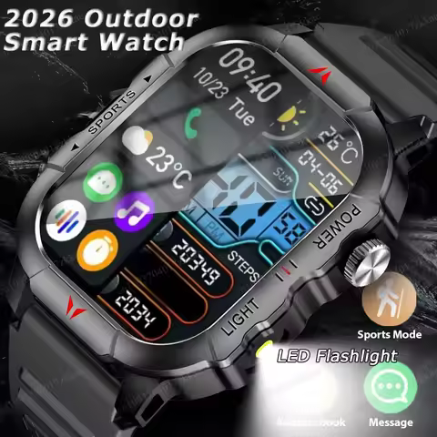 Smart Watch 2026 Bluetooth Call GPS Motion Waterproof Smartwatch Heart Rate Blood Oxygen/Pressure Mo