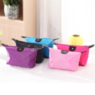 Korean Version Makeup Bag, Foldable Wash Bag, Dumpling Shaped Cute and Convenient Portable Cosmetic Storage Bag
