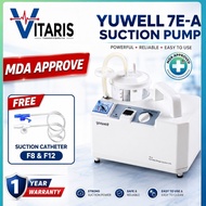 Yuwell Portable Phlegm Suction Pump (Machine 7E-A) + Suction Catheter