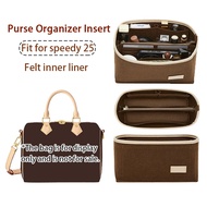 Purse Organizer Insert for Handbags，Felt Bag storage inner liner，Fit for speedy 25/30
