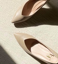 LALANTA ANN KHAKI รองเท้าส้นสูง 3 นิ้ว