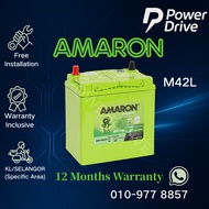 [ Installation Provided ] M42 EFB | 60B20L/R ] Amaron Onxy Car Battery | Ativa / Myvi / Axia / Bezza