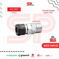 QUICK COUPLER CLUTCH CONNECTION SM20 SM 20 1/4" 1/4 INCH ALDO