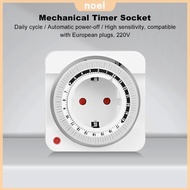 24-Hour EU Plug-in Universal Socket Timer with 15 Minute Intervals Timer Outlet [Noel.sg]