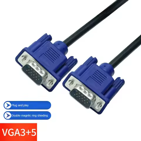 1.5m 1.8m 3m 5m 10m 15m VGA Cable for Computer Monitor TV LCD Monitor Projector HD Cable Shielded VG