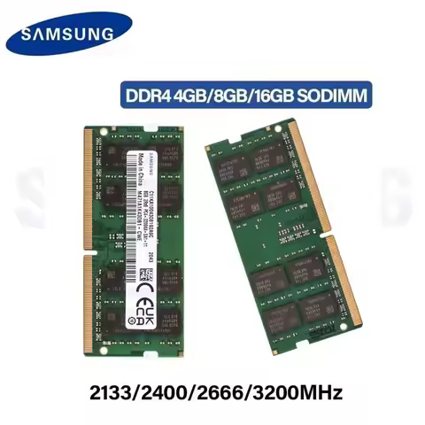 Samsung Laptop Ram DDR4 4GB 8GB 16GB 3200MHz 2666Mhz 2400MHz 2133MHz SODIMM PC4 3200AA 2666V 2400T 2
