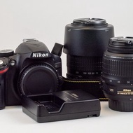 Nikon ニコン D3200 デジタル 一眼レフ カメラ w/18-55mm レンズ +55-200mm シャッター回数 4953 二手相機 二手鏡頭 尼康