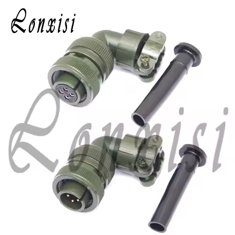 4 Pin US Military Standard Aviation Plug MS3108A-14S-2S/P MS3102A Elbow Connector MS5015 Series MS31