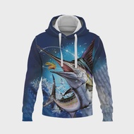 หลวมเสื้อกันหนาวหมวกผู้ชาย 3D พิมพ์ Ocean สัตว์สบายๆ Streetwear ฤดูใบไม้ร่วงแฟชั่นจากจีนแผ่นดินใหญ่