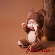 [zhih] 1 stück Schlaf Baby Puppe Nette Tier Puppe 3,5 zoll Höhe Reborn Baby für kinder Spielzeug mit Kleidung