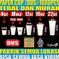 New- Thick Paper Cup 12Gr 4Oz 120Ml 8Oz 240Ml 12Oz 360Ml 16Oz 480Ml 22Oz Paper Cup Box JskTRIFINITY
