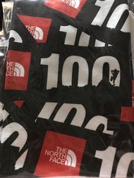 The North Face北面男女款黑色多功能頭巾，87*35公分（另一面純白）柔軟吸汗