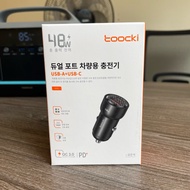Toocki 48W car charger (2 USB + Type-C ports)