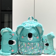 Smiggle schoolbag Hi There Classic Attach Backpack Character Wallet There Pocket Character Pencil Case