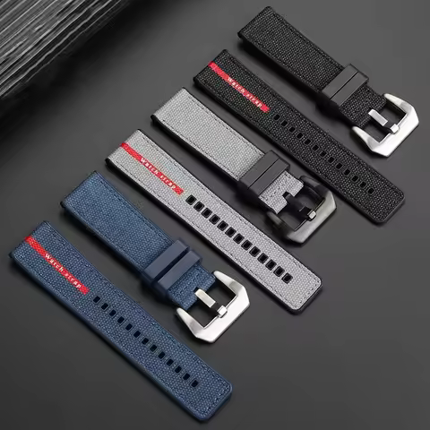 For Panerai SUBMERSIBLE band Luna Rossa PAM1466 PAM1391 PAM1565 Bracelet Rubber Strap 22MM 26mm Men'