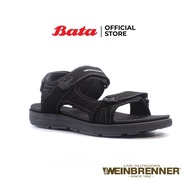 Bata บาจา ยี่ห้อ Weinbrenner รองเท้าแตะ รองเท้ารัดส้น สวมลำลอง เพื่อสุขภาพ ทะมัดทะแมง สำหรับผู้ชาย รุ่น Hurley สีดำ 8516654 UK:07 UK:07