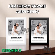 Birthday Gift Birthday Frame Aesthetic By MH Creative 10R 8R 5R