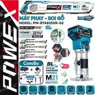 POWEX PW-RT4835XR-G2 – 800W wood milling machine, powerful, 6-speed adjustment, precise ALU grooving