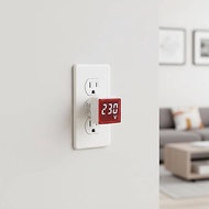 HH 1PC EU Plug LED Household Digital Monitor AC 50V~500V Voltmeter Universal Circular Indicator Ligh