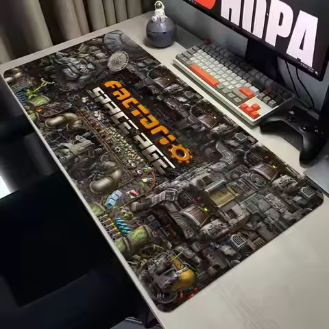 Factorio Mouse Pad Popular Large Gamer XXL KeyboardMat Oni MouseMat 900X400MM Rubber Desk Mat Gaming
