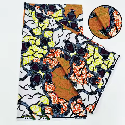 2025 Nigerian Golden-Wax Print African Fabrics High Quality for Patchwork New Style Fabric for Cloth