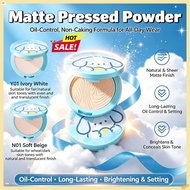 【Buy 1 Take2】Oil Control Face Powder Lasting Waterproof Matte Face Pressed Powder with Mirror