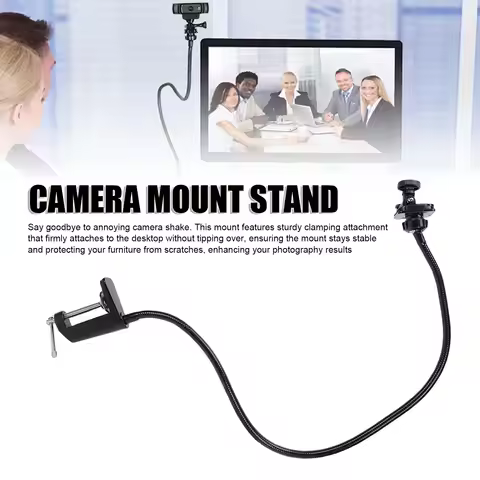 Gooseneck Stand Fit for C922 C930e C920S C920 C615 C960 C920x Camera Flexible Arm Webcam Desktop Mou