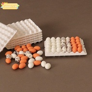 TOBE1 1Set Simulated Eggs, 4 Styles Mini Cute Chicks Eggs, High Quality Family Eggs Miniature Decora