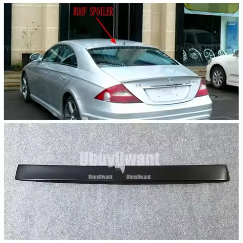 For W219 Roof Spoiler Carbon Fiber Spoiler For CLS Class W219 CLS300 CLS350 CLS400 2004 - 2011 Parts