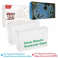 2PCS Plastic Protector Case For 151 UPC Box / Phantasmal Flames Mega Charizard EX UPC