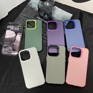 [Sent From Thailand] Luxury Gradient Matte Mobile Phone Case For Vivo V29/Y36/Y35/Y22/Y17S/Y27S/Y02/Y21/Shockproof
