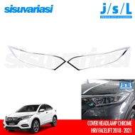 HRV 2018 2019 2020 2021 JSL Accessories Headlamp Garnish Chrome Headlight