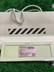 全新逸品釋出 保證正品 超限量 OFF WHITE 18 AW Credit Card 金屬 信用卡 鈔票夾 藤原浩 goro’s （售完）