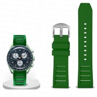 ✜﹍♕ สายยาง Fluoro สำหรับ Omega X Swatch Joint MoonSwatch Constellation Men Women Quick Release Sport Watch Band สร้อยข้อมือ 20 มม.