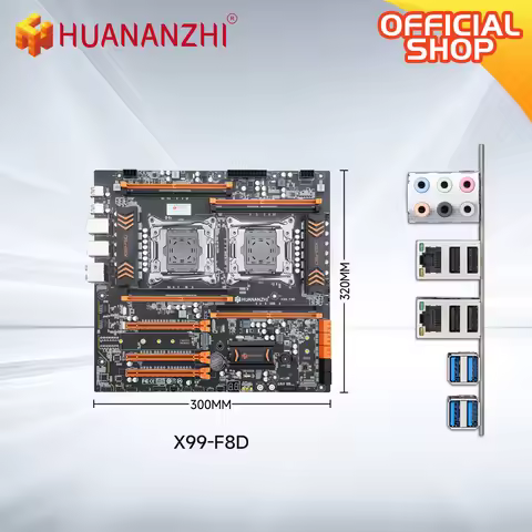 HUANANZHI X99 F8D LGA 2011-3 XEON X99 new Motherboard support Intel Dual CPU E5 2640 2666 2670 2696 
