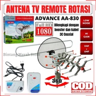 NEW ~ Antena Digital TV Remote Rotasi ADVANCE AA-830 Full HD 1080 | Advance AA 830 Antena TV Remot Luar Ruangan | Antena Digital Advance AA-830 Remote for TV Tabung &amp; LED TV | BMS