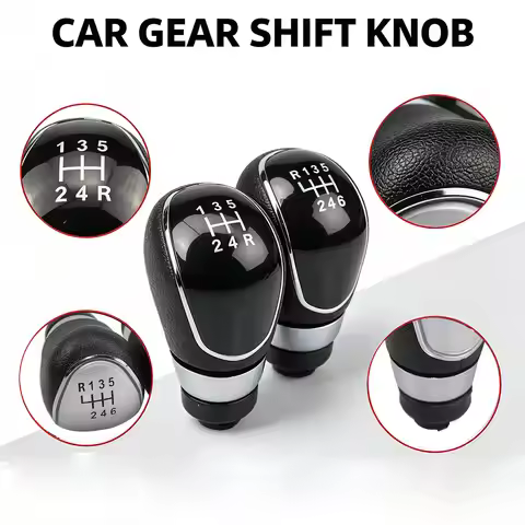 For Ford Focus MK2 FL 2008-2011 B/C/S-Max Galaxy MK3 2006 5/6 Speed Gear Shift Knob Stick Head Lever
