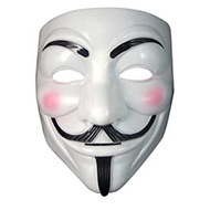 【Ready Stock 🇲🇾】 🎃Topeng Anonymous Toy Hacker White Mask Halloween🎃