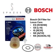 Lexus Oil Filter 0986AF0009 Bosch Oil Filter Lexus Penapis Minyak Hitam Lexus