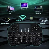 【Wireless keyboard แป้นพิมพ】Mini Wireless Keyboard แป้นพิมพ์ภาษาไทย 2.4 Ghz Touch pad คีย์บอร์ด ไร้สาย มินิ ขนาดเล็ก for Android Windows TV Box Smart Phone I8