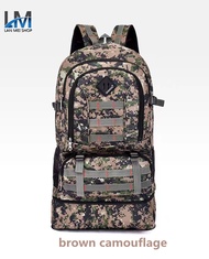 LM SHOP【จัดส่งจากกรุงเทพฯ】เป้สะพายหลังความจุขนาดใหญ่กลางแจ้ง เป้ปีนเขา รุ่นพราง ความจุขนาดใหญ่ 55L.ว