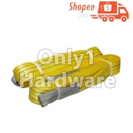 3TON WEBBING SLING YELLOW WEBBING SLING DOUBLE PLY POLYESTER FLAT WEBBING SLING WITH REINFORCED LIFT