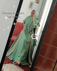 Gamis syari dewasa terbaru  - athata zeevaya bahan ity crepe