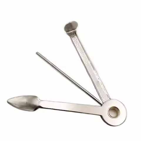 Metal Smoking Tool 3 in 1 Mini Multifunction Cleaners Smoking Knife Wood Pipe Tobacco Pipe Clean Acc
