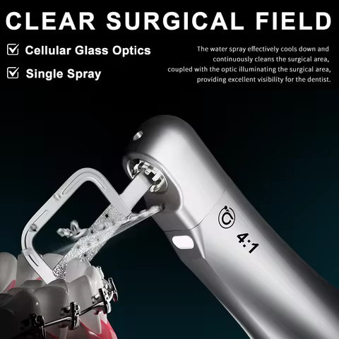 SEVA4-1L Smile Series Dental 4:1 Vertical Reciprocating Optic Low Speed Orthodontics Handpiece with 