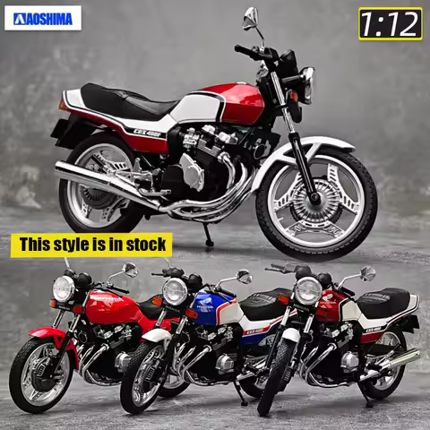 A AOSHIMA 1:12 scale new CBX 400F motorcycle model static display festive gift collection