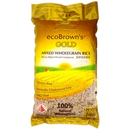 ecoBrown's Gold Mixed Wholegrain Rice Brown Rice 5Kg/Original Unpolished Brown Rice 2Kg/Steam Brown Rice 2Kg