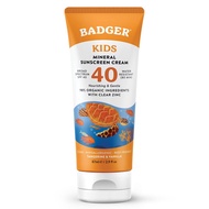 Badger, Kids, Mineral Sunscreen Cream, SPF 35-40 w/ Water Resistant