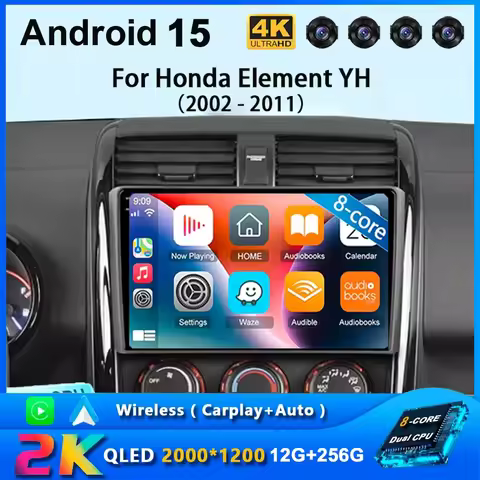 Android 15 For Honda Element YH 2002 - 2011 Car Radio Multimedia Player GPS Navigation Stereo NO 2Di