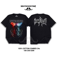 Mustache Heritage Music T-shirt Dying Fetus Unisex Cotton Combed 24s Thick T-shirt Band Vintage Clot